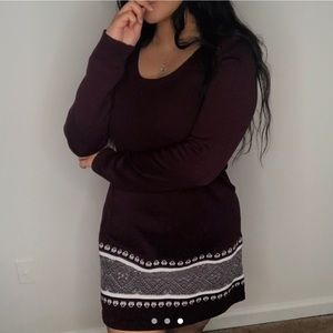 Winter Burgundy dress